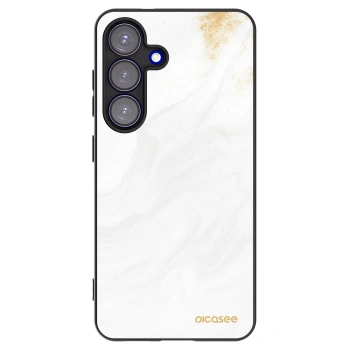 Picasee silikonowe czarne etui na Samsung Galaxy S25 5G - White