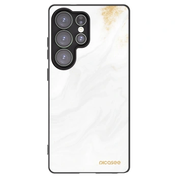 Picasee silikonowe czarne etui na Samsung Galaxy S25 Ultra 5G - White