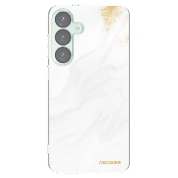 Picasee silikonowe przeźroczyste etui na Samsung Galaxy S25+ 5G - White