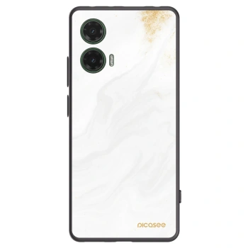 Picasee silikonowe czarne etui na Motorola Moto G35 5G - White