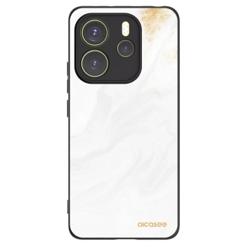 Picasee silikonowe czarne etui na Xiaomi Redmi Note 14 4G - White