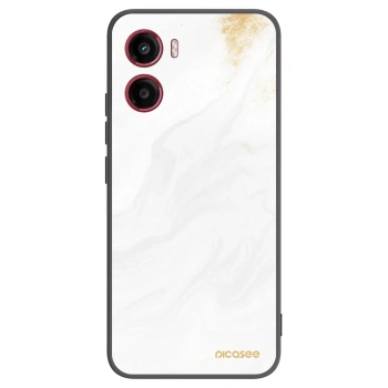 Picasee silikonowe czarne etui na Motorola Moto G05 - White