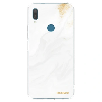 Picasee silikonowe przeźroczyste etui na Huawei Y6 2019 - White