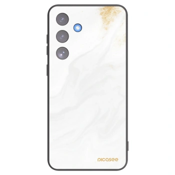 Picasee silikonowe czarne etui na Samsung Galaxy S25 FE 5G - White