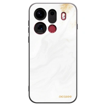 Picasee silikonowe czarne etui na OPPO Find X9 Pro - White