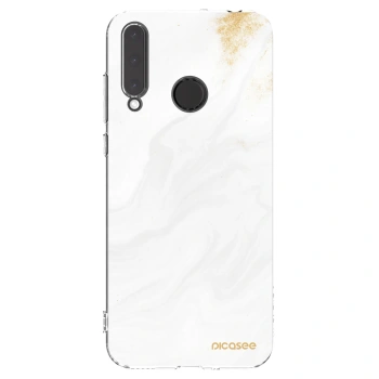 Picasee silikonowe przeźroczyste etui na Honor 20 Lite - White