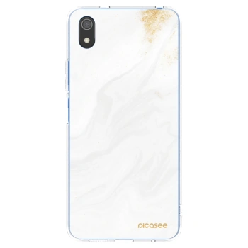 Picasee silikonowe przeźroczyste etui na Xiaomi Redmi 7A - White