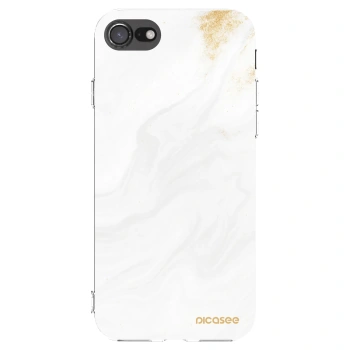 Picasee silikonowe przeźroczyste etui na Apple iPhone 8 - White