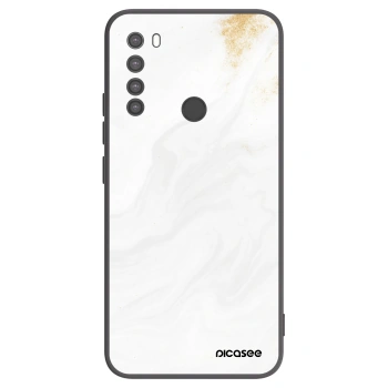 Picasee silikonowe czarne etui na Xiaomi Redmi Note 8 - White