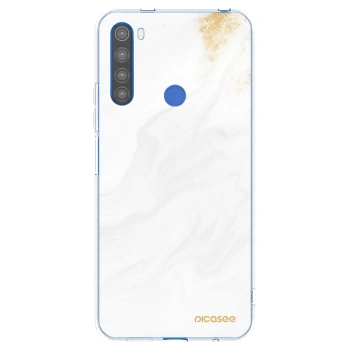 Picasee silikonowe przeźroczyste etui na Xiaomi Redmi Note 8T - White