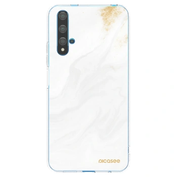 Picasee silikonowe przeźroczyste etui na Huawei Nova 5T - White