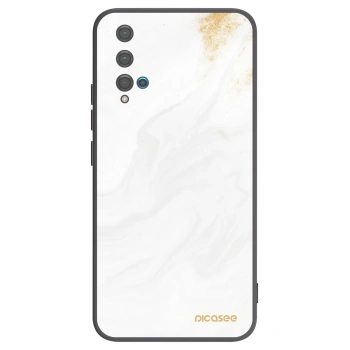 Picasee silikonowe czarne etui na Huawei Nova 5T - White