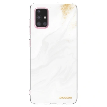 Picasee silikonowe przeźroczyste etui na Samsung Galaxy A71 A715F - White