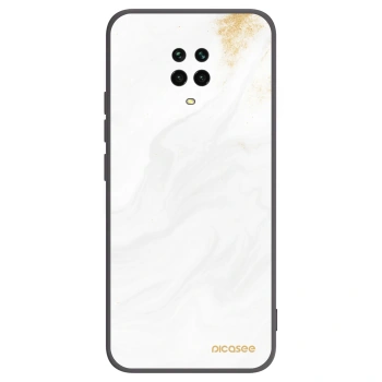 Picasee silikonowe czarne etui na Xiaomi Redmi Note 9 Pro - White