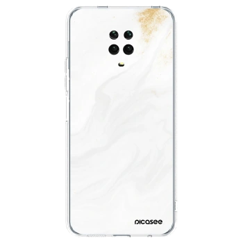 Picasee silikonowe przeźroczyste etui na Xiaomi Redmi Note 9S - White