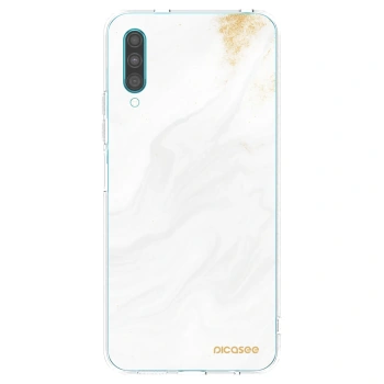 Picasee silikonowe przeźroczyste etui na Samsung Galaxy A30s A307F - White
