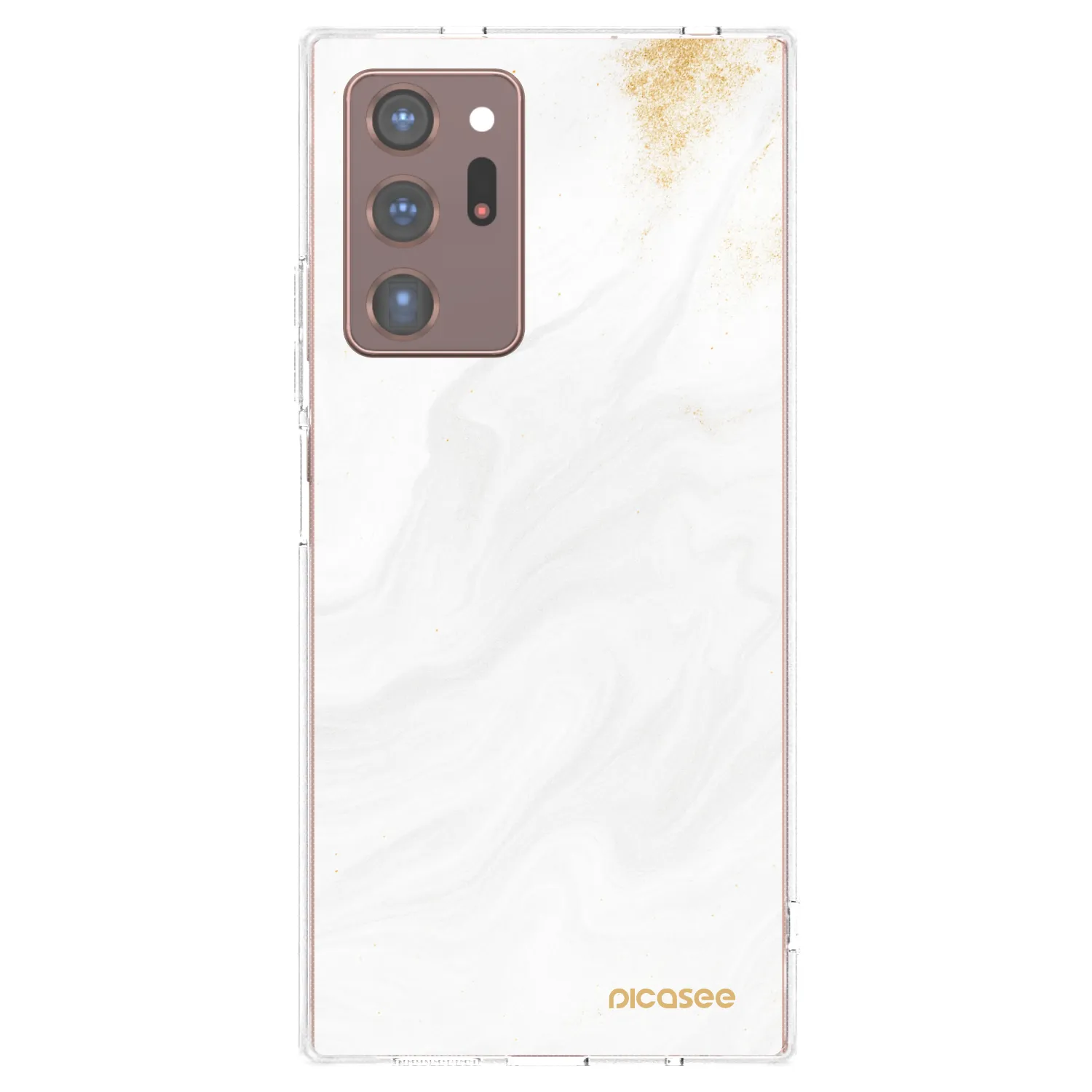 Picasee silikonowe przeźroczyste etui na Samsung Galaxy Note 20 Ultra - White