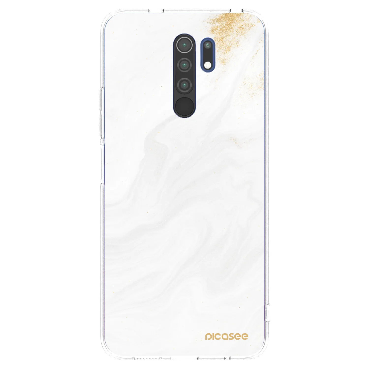 Picasee silikonowe przeźroczyste etui na Xiaomi Redmi 9 - White