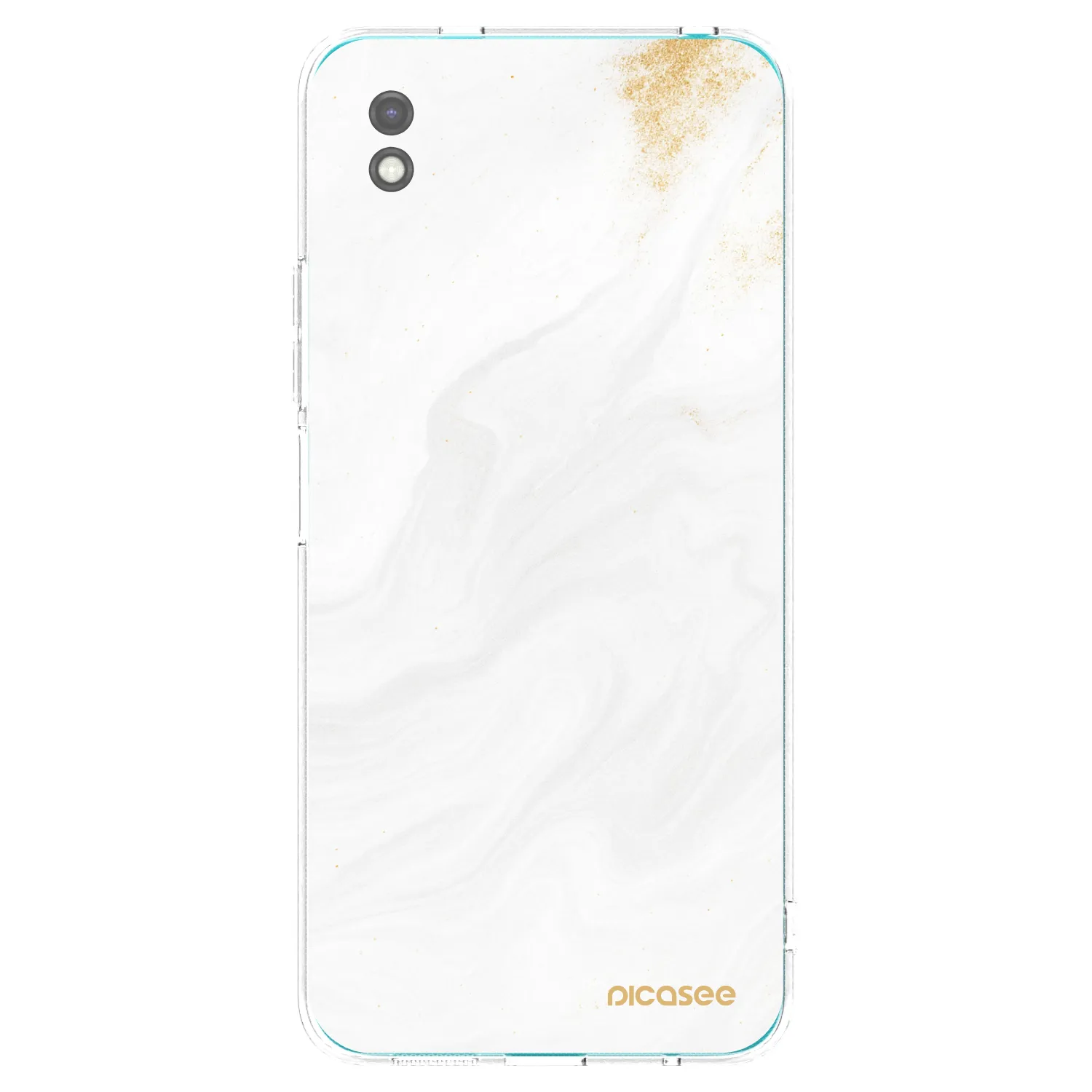Picasee silikonowe czarne etui na Xiaomi Redmi 9A - White