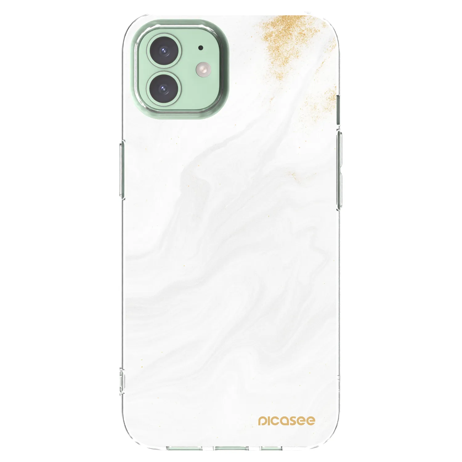 Picasee silikonowe przeźroczyste etui na Apple iPhone 12 Pro - White