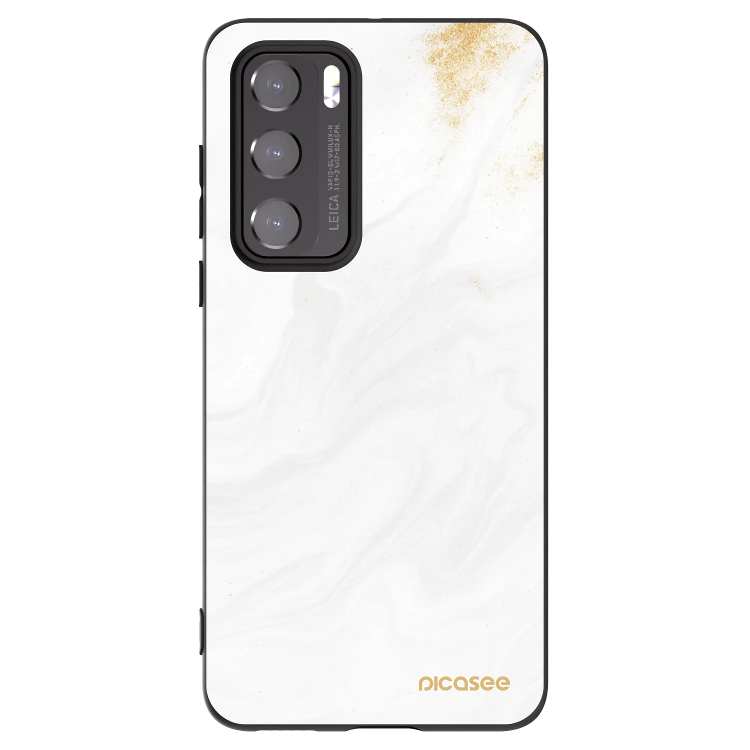 Picasee silikonowe czarne etui na Huawei P40 - White