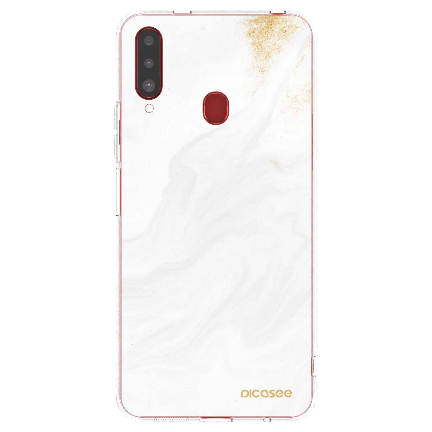 Picasee silikonowe przeźroczyste etui na Samsung Galaxy A20s - White