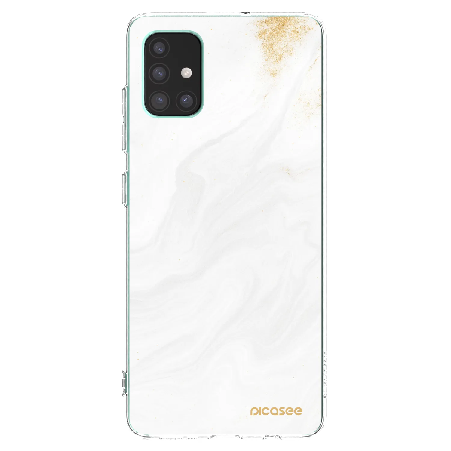 Picasee silikonowe przeźroczyste etui na Samsung Galaxy M51 M515F - White