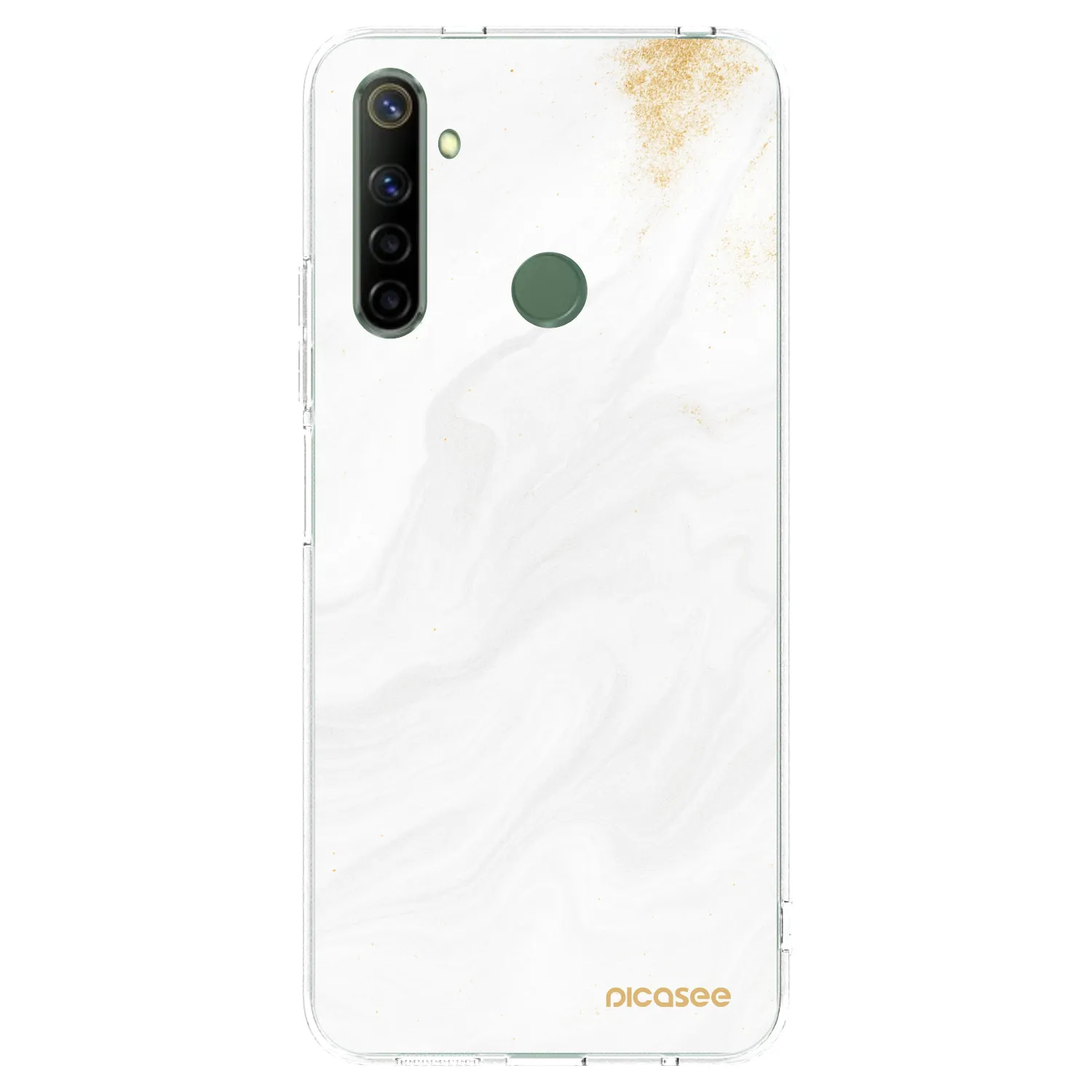 Picasee silikonowe przeźroczyste etui na Realme 6i - White