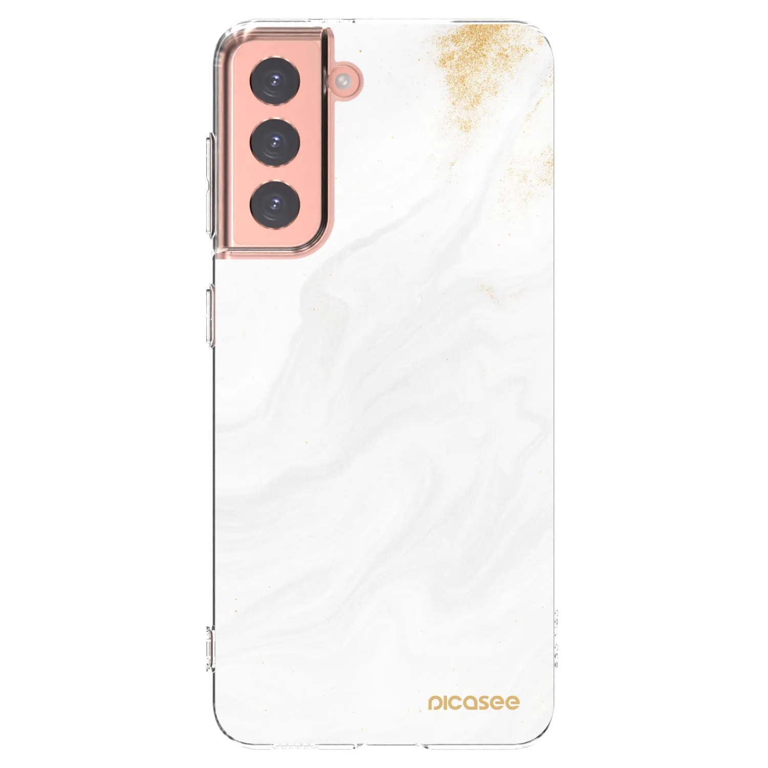 Picasee silikonowe przeźroczyste etui na Samsung Galaxy S21 5G G991B - White