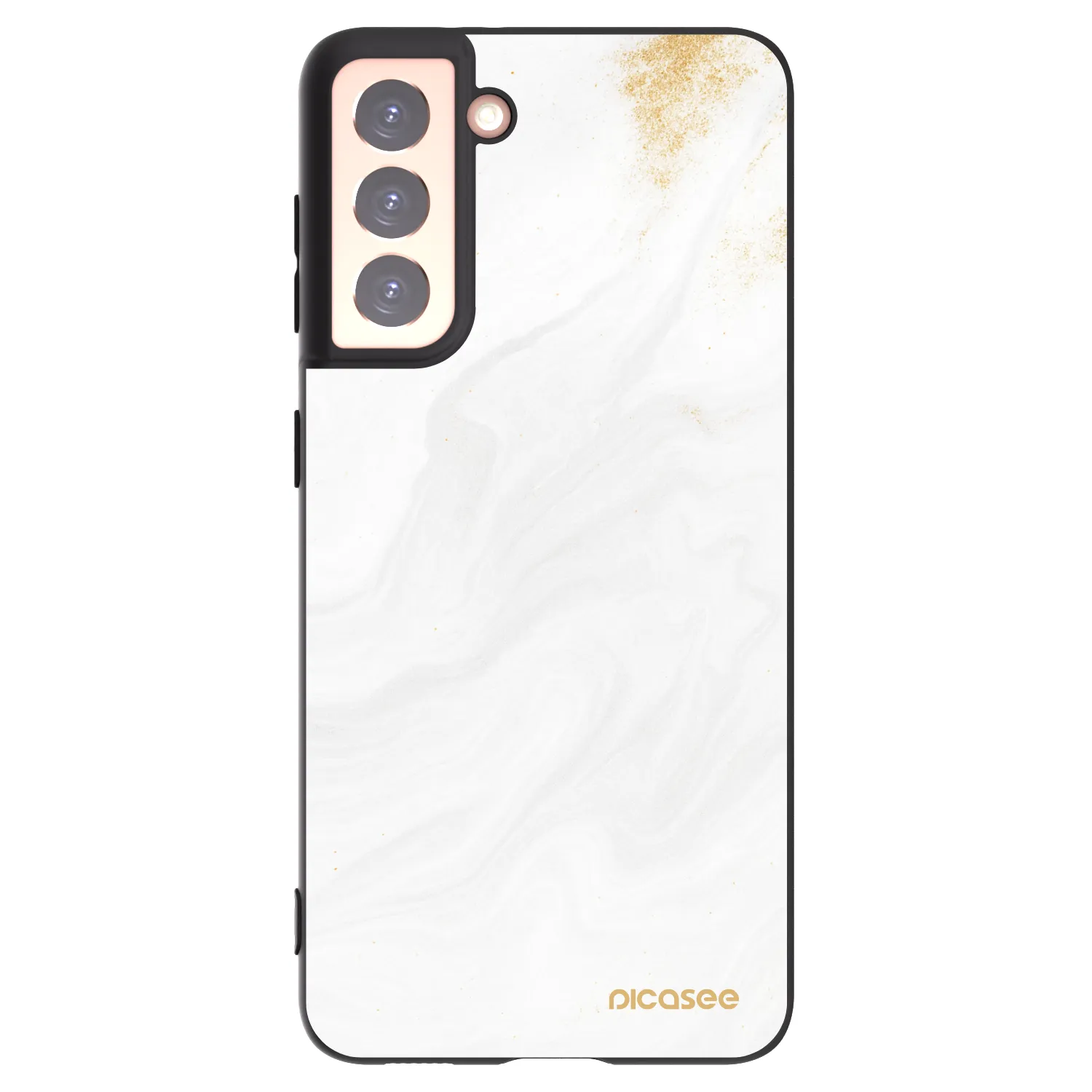 Picasee silikonowe czarne etui na Samsung Galaxy S21 5G G991B - White