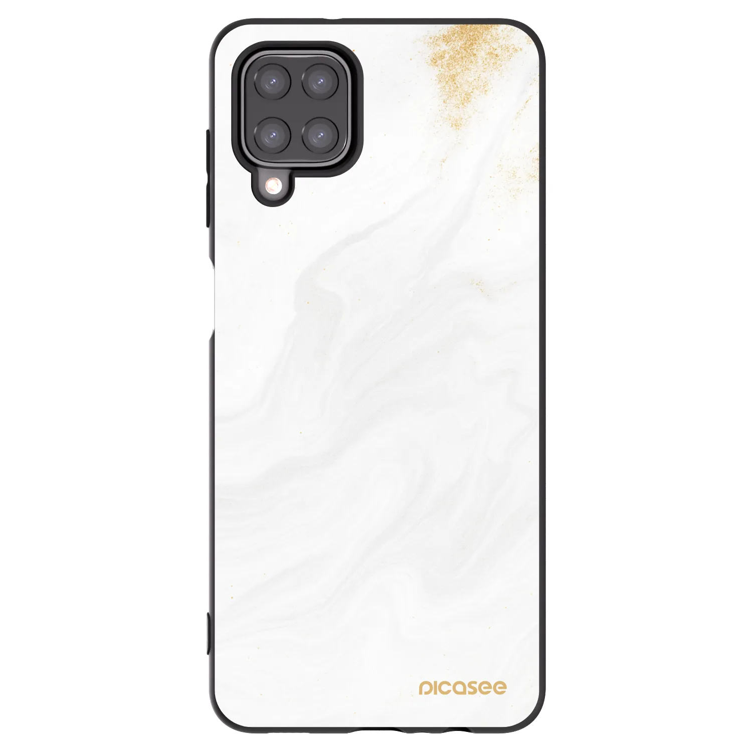 Picasee silikonowe czarne etui na Samsung Galaxy A12 A125F - White