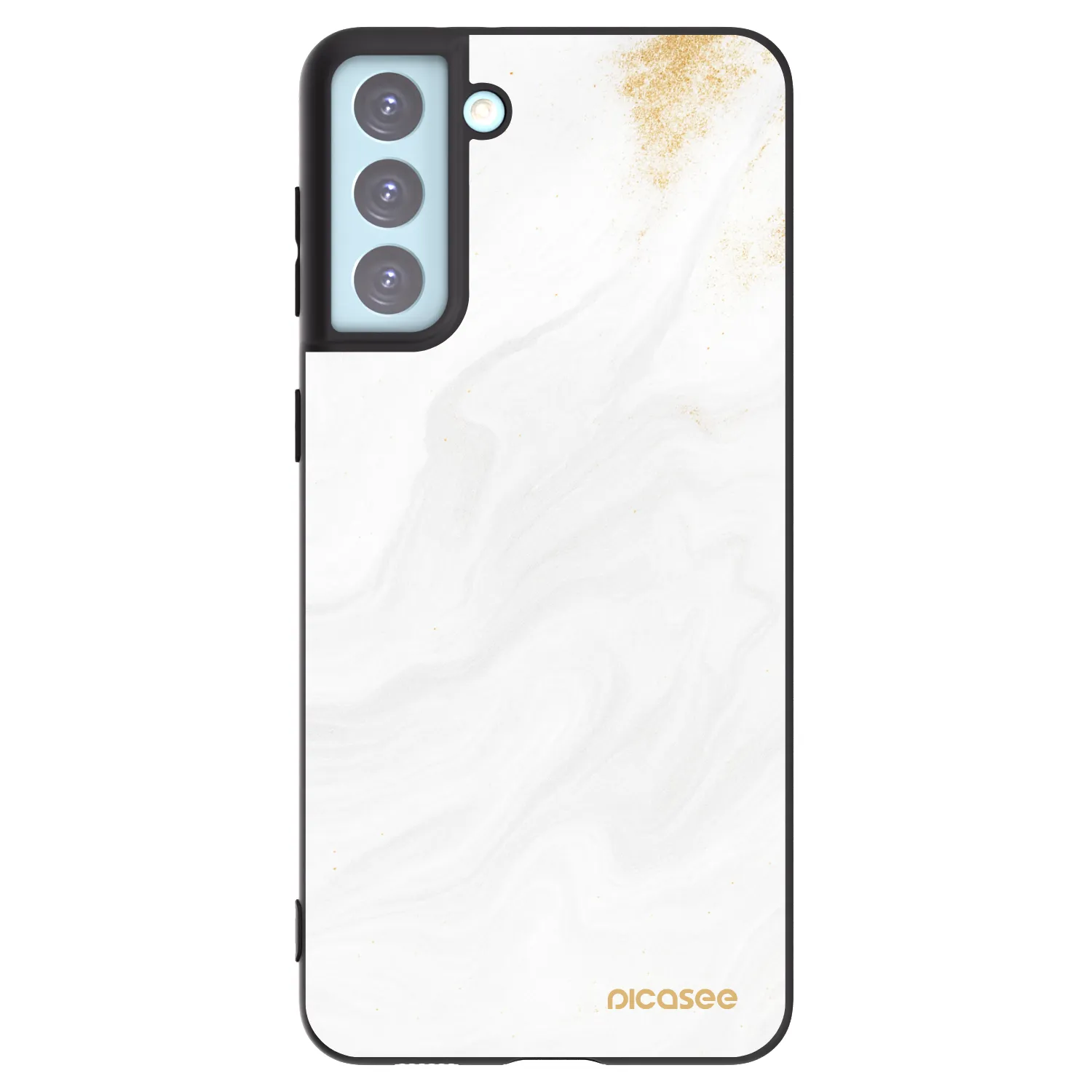 Picasee silikonowe czarne etui na Samsung Galaxy S21+ 5G G996F - White