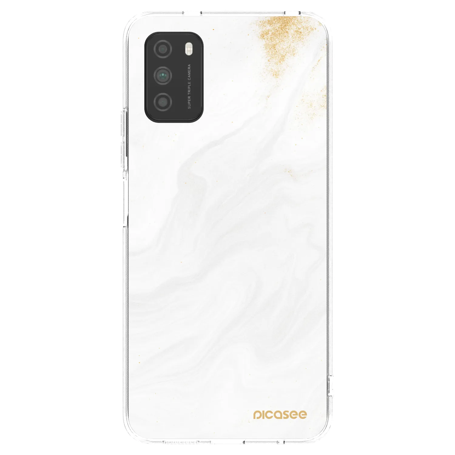 Picasee silikonowe przeźroczyste etui na Xiaomi Poco M3 - White