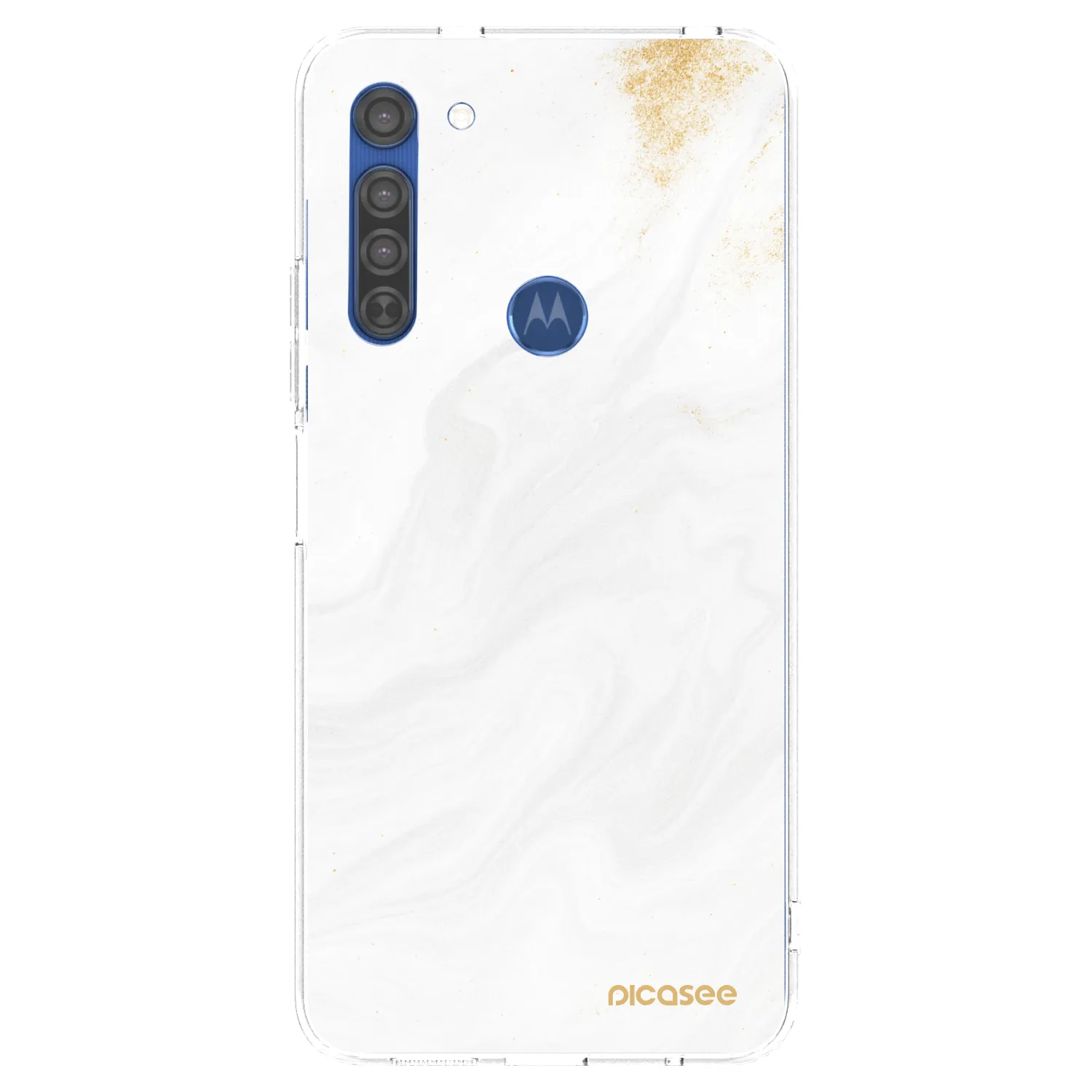 Picasee silikonowe przeźroczyste etui na Motorola Moto G8 - White