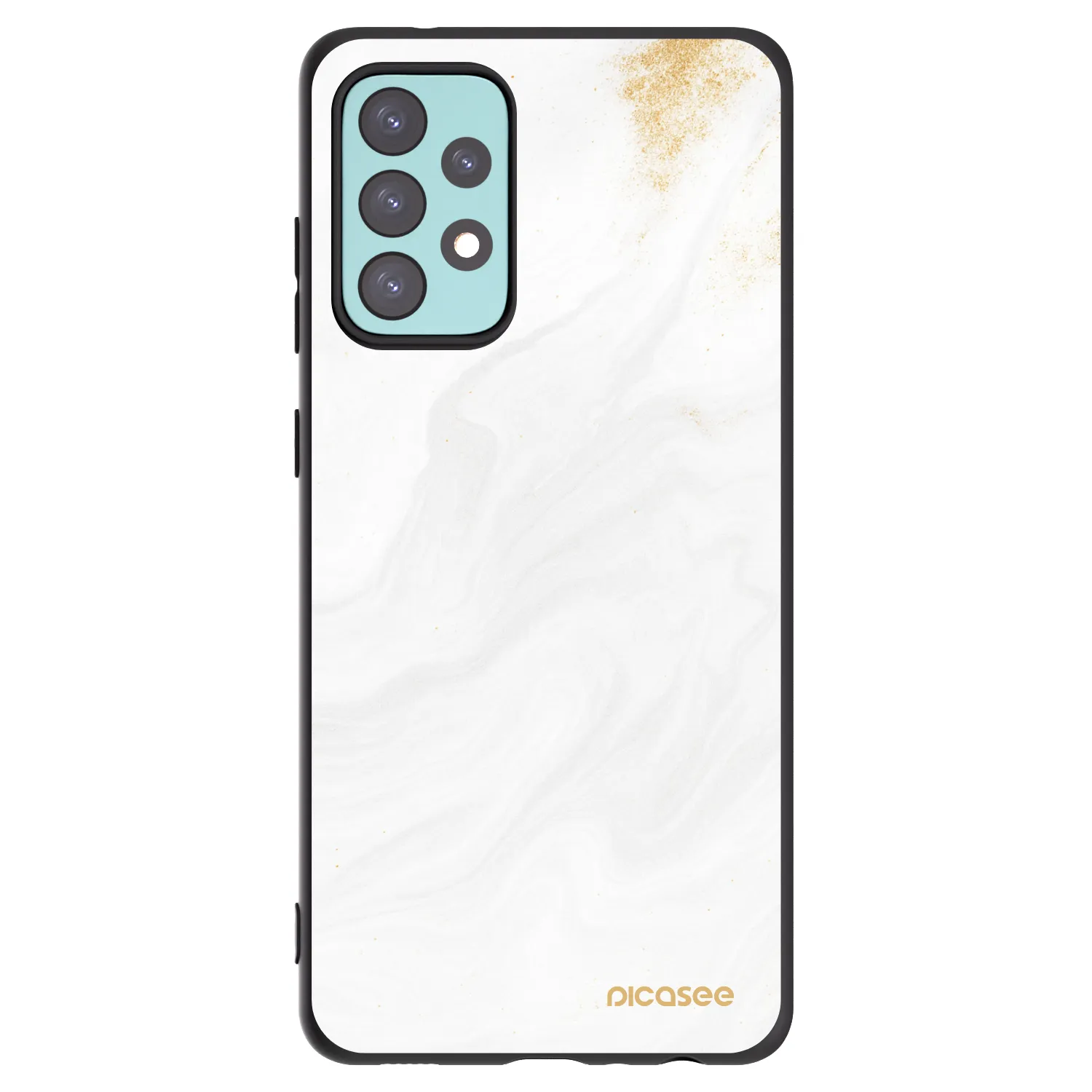Picasee silikonowe czarne etui na Samsung Galaxy A72 A725F - White