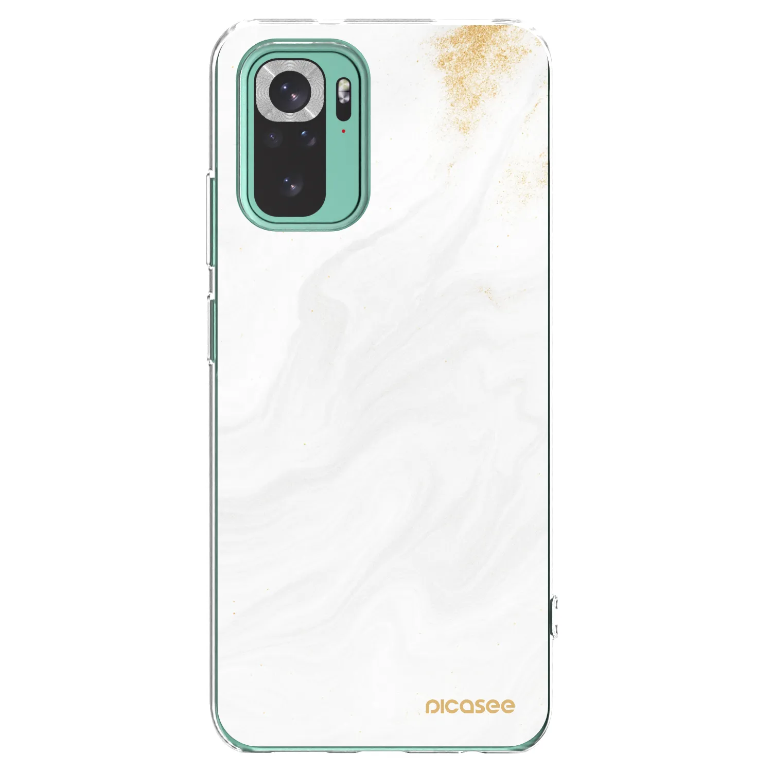 Picasee silikonowe przeźroczyste etui na Xiaomi Redmi Note 10 Pro - White