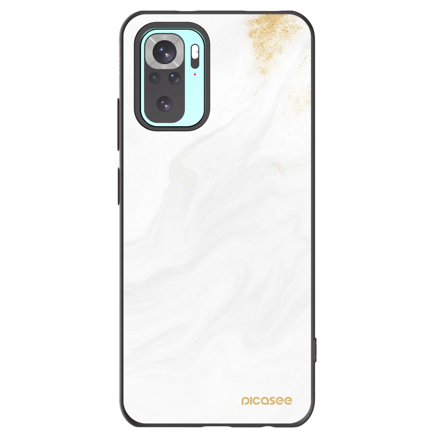 Picasee silikonowe czarne etui na Xiaomi Redmi Note 10 Pro - White