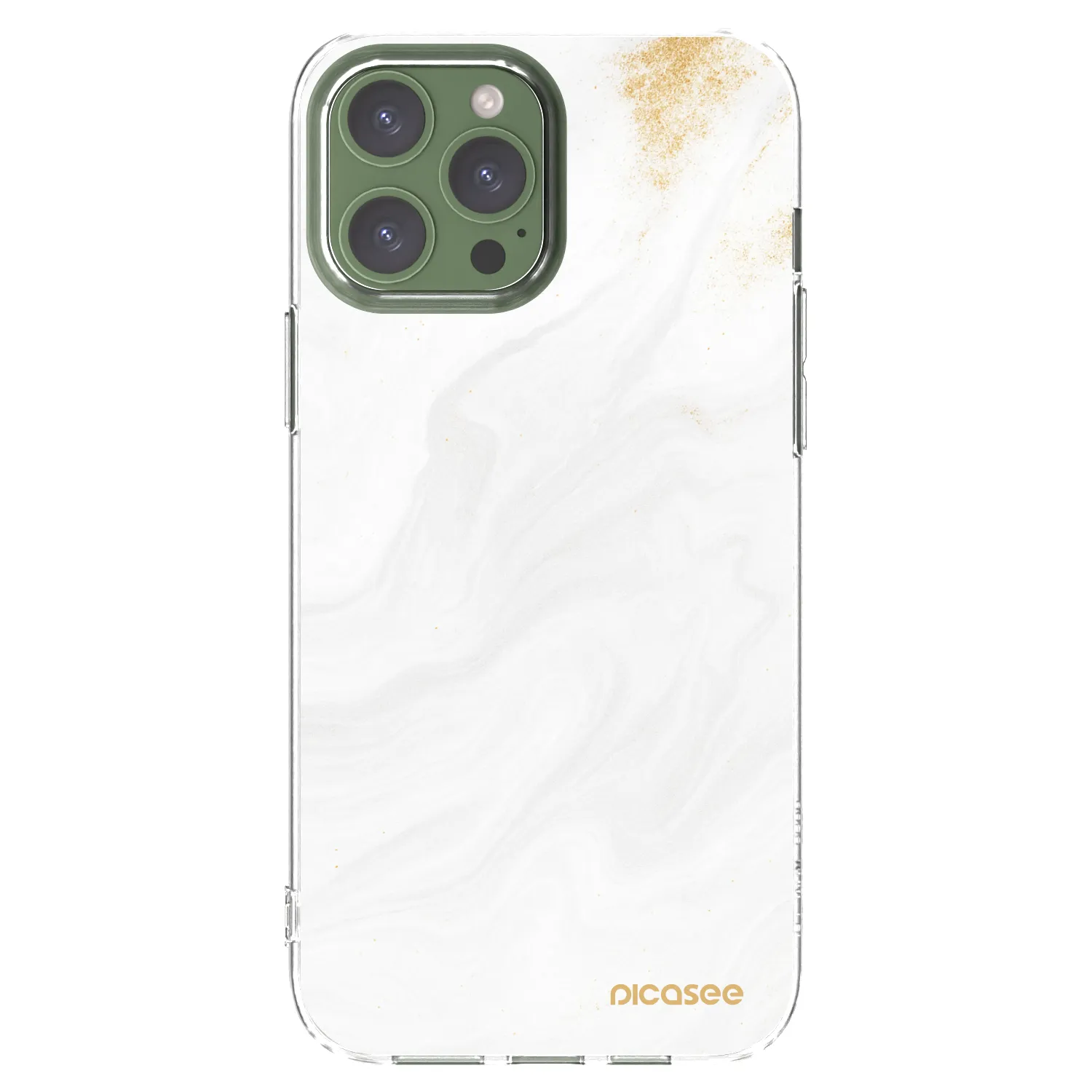 Picasee silikonowe przeźroczyste etui na Apple iPhone 13 Pro Max - White