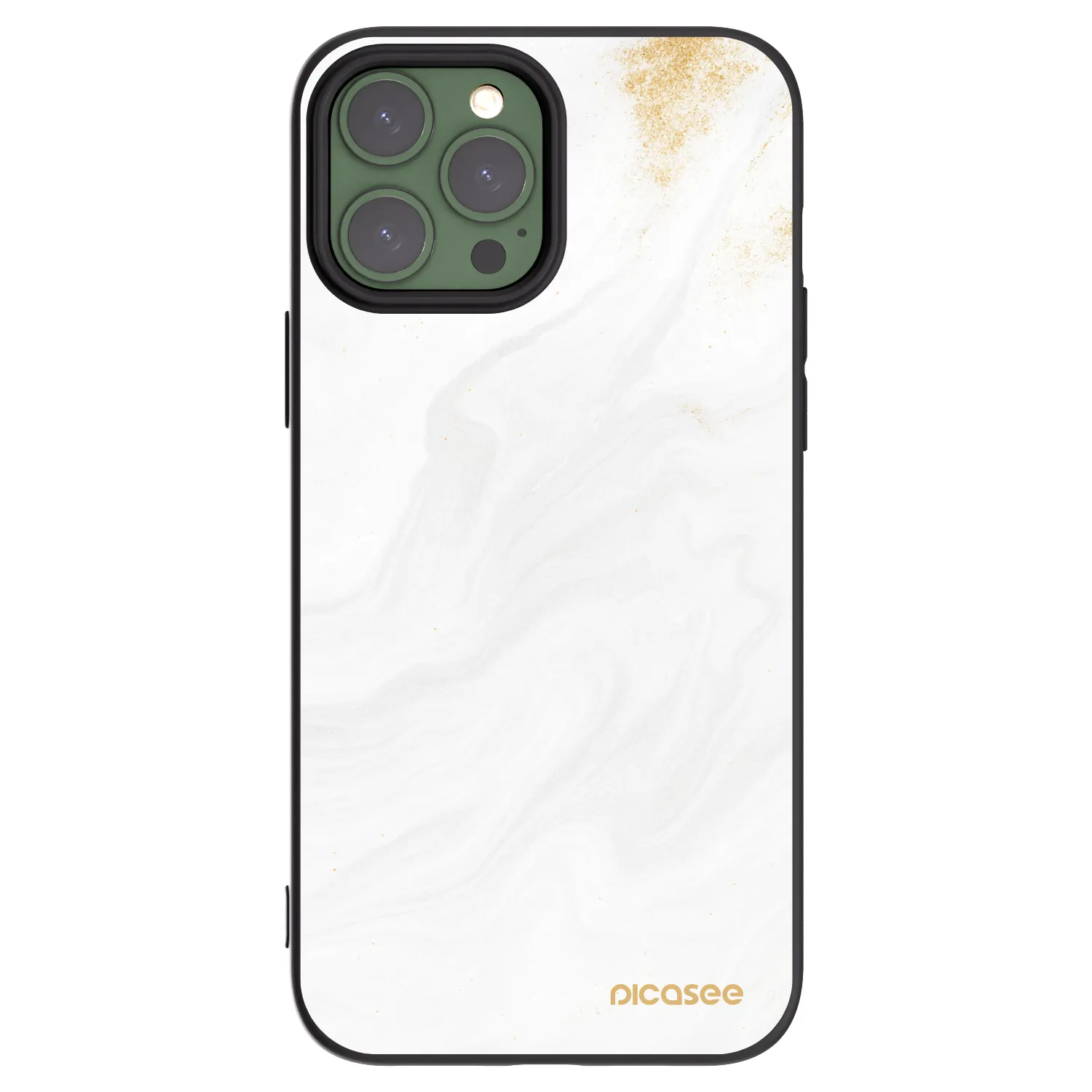 Picasee silikonowe czarne etui na Apple iPhone 13 Pro Max - White