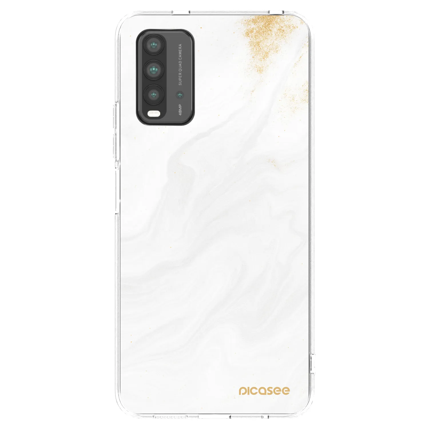 Picasee silikonowe czarne etui na Xiaomi Redmi 9T - White