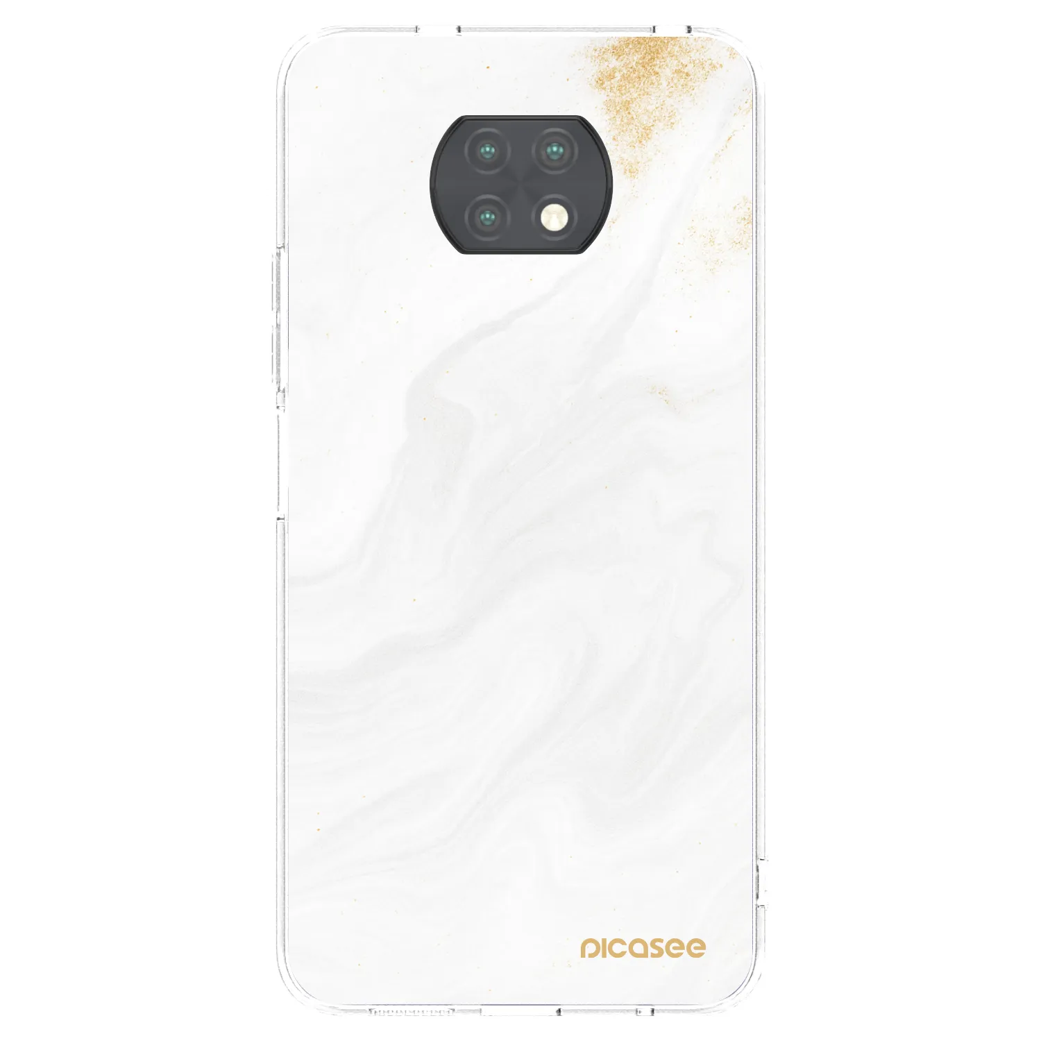 Picasee silikonowe przeźroczyste etui na Xiaomi Redmi Note 9T - White
