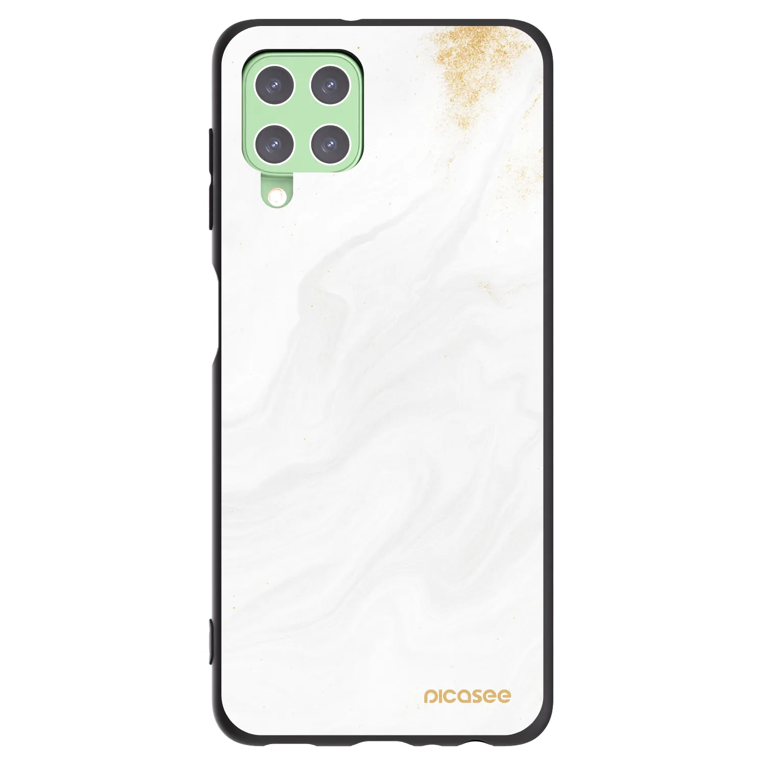 Picasee silikonowe czarne etui na Samsung Galaxy A22 A225F 4G - White