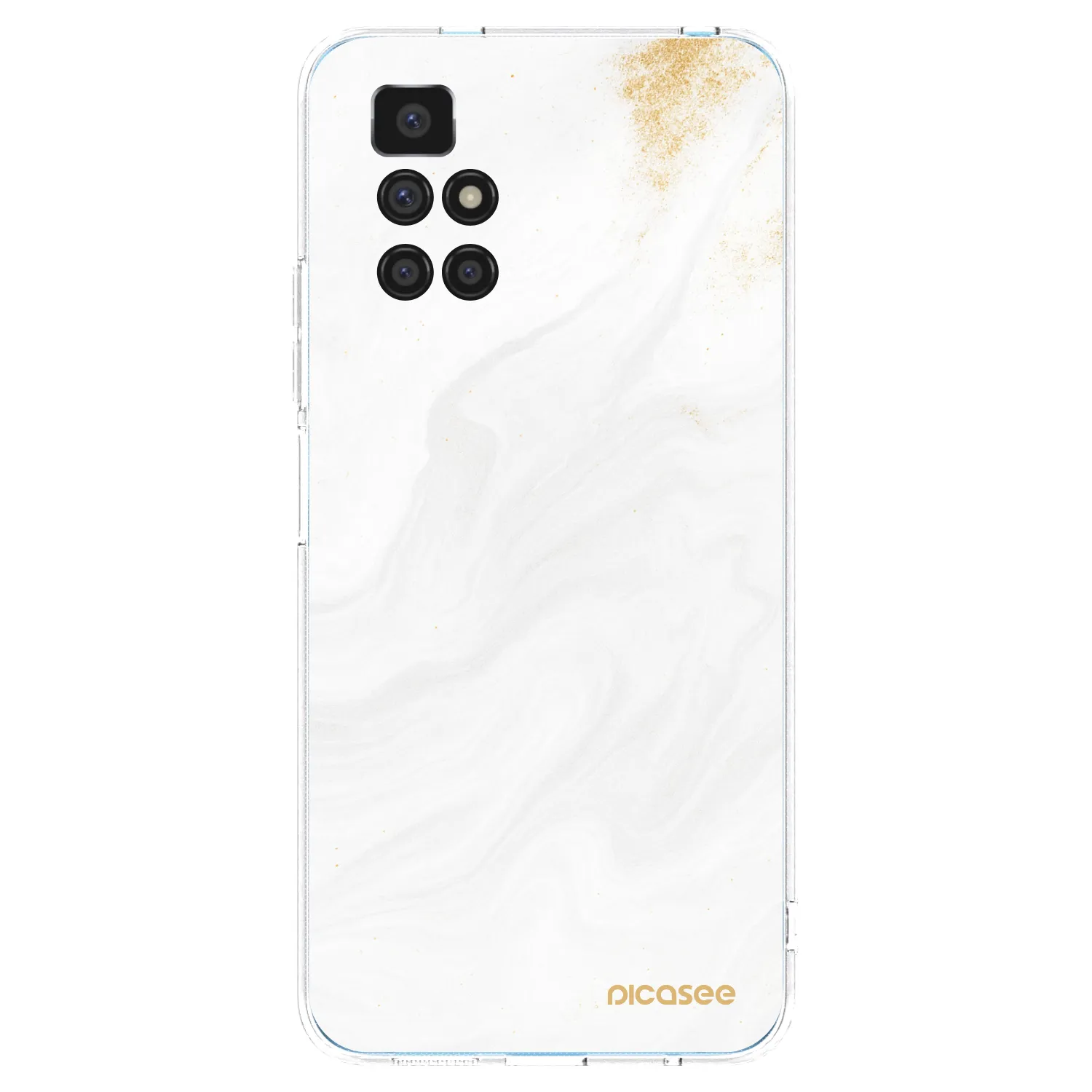 Picasee silikonowe przeźroczyste etui na Xiaomi Redmi 10 - White