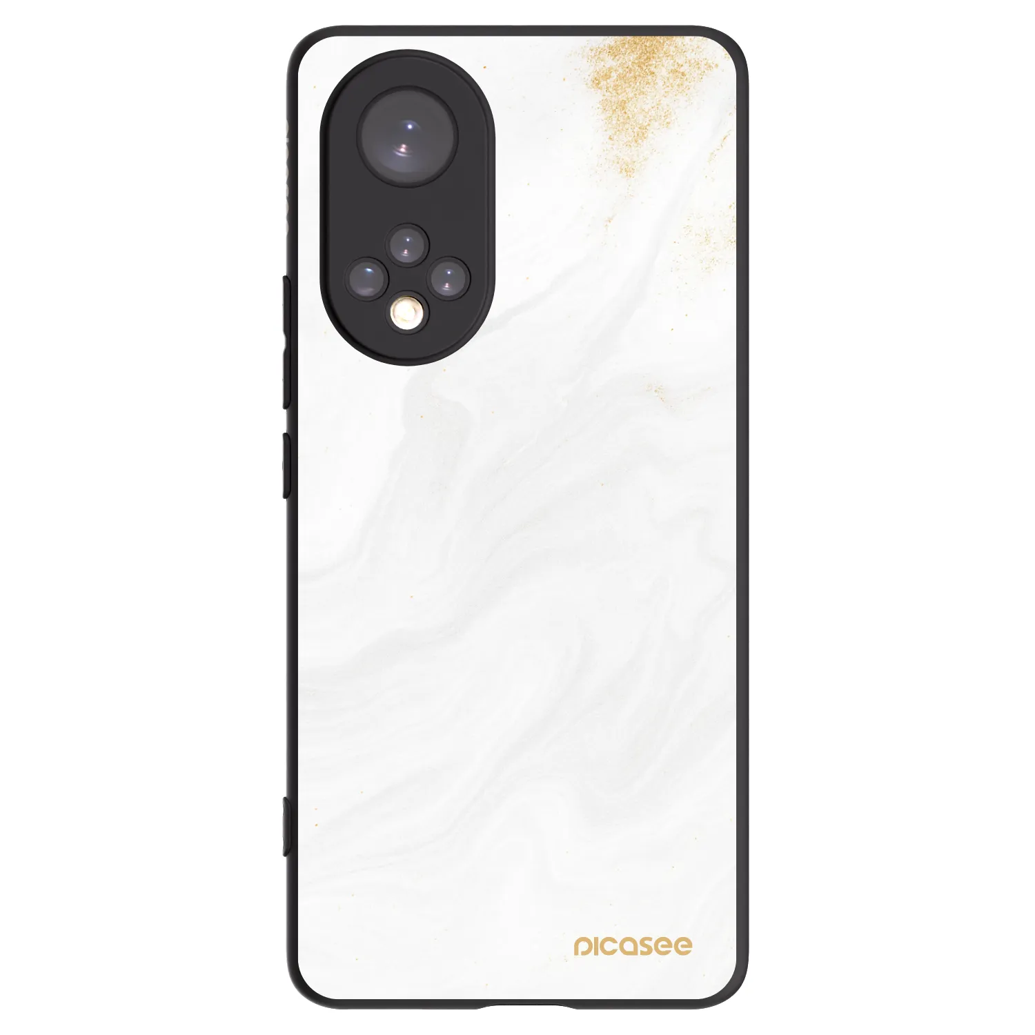 Picasee silikonowe czarne etui na Honor 50 5G - White