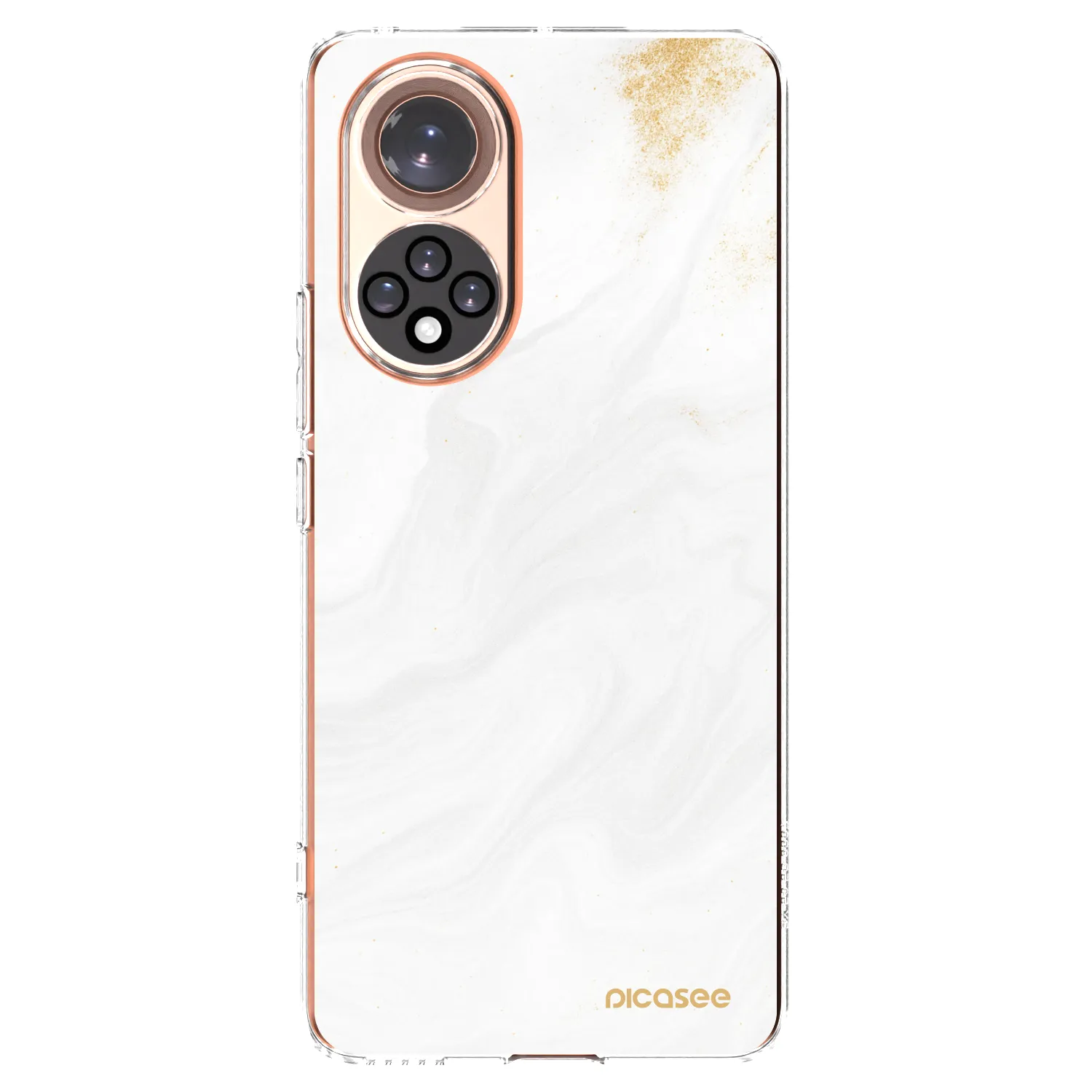 Picasee silikonowe przeźroczyste etui na Honor 50 5G - White