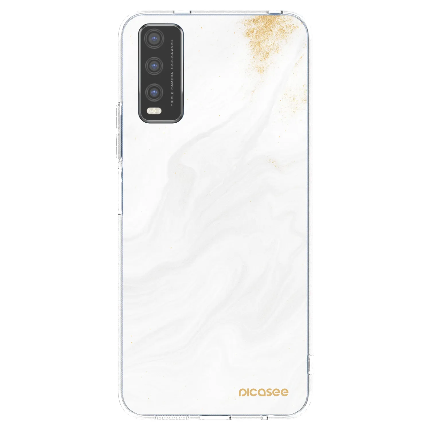 Picasee silikonowe przeźroczyste etui na Vivo Y20s - White