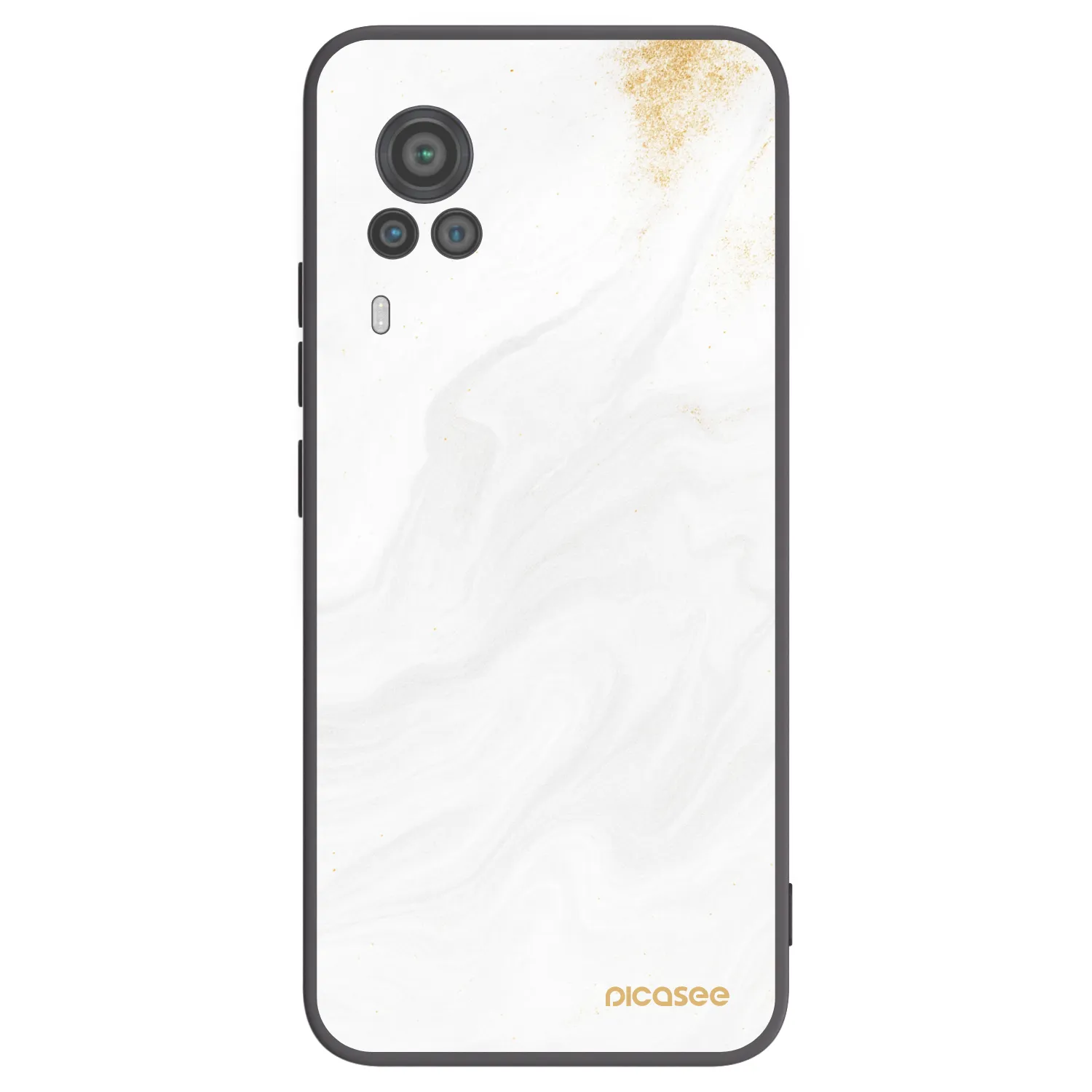 Picasee silikonowe czarne etui na Vivo X60 Pro 5G - White