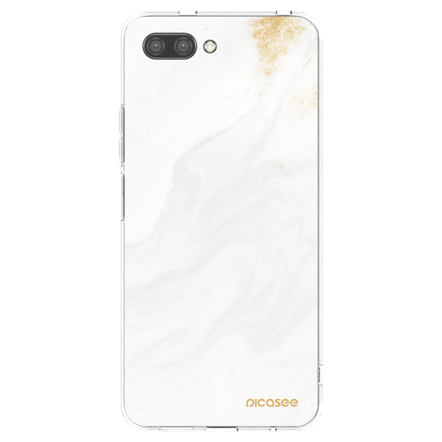 Picasee silikonowe przeźroczyste etui na Honor 10 - White