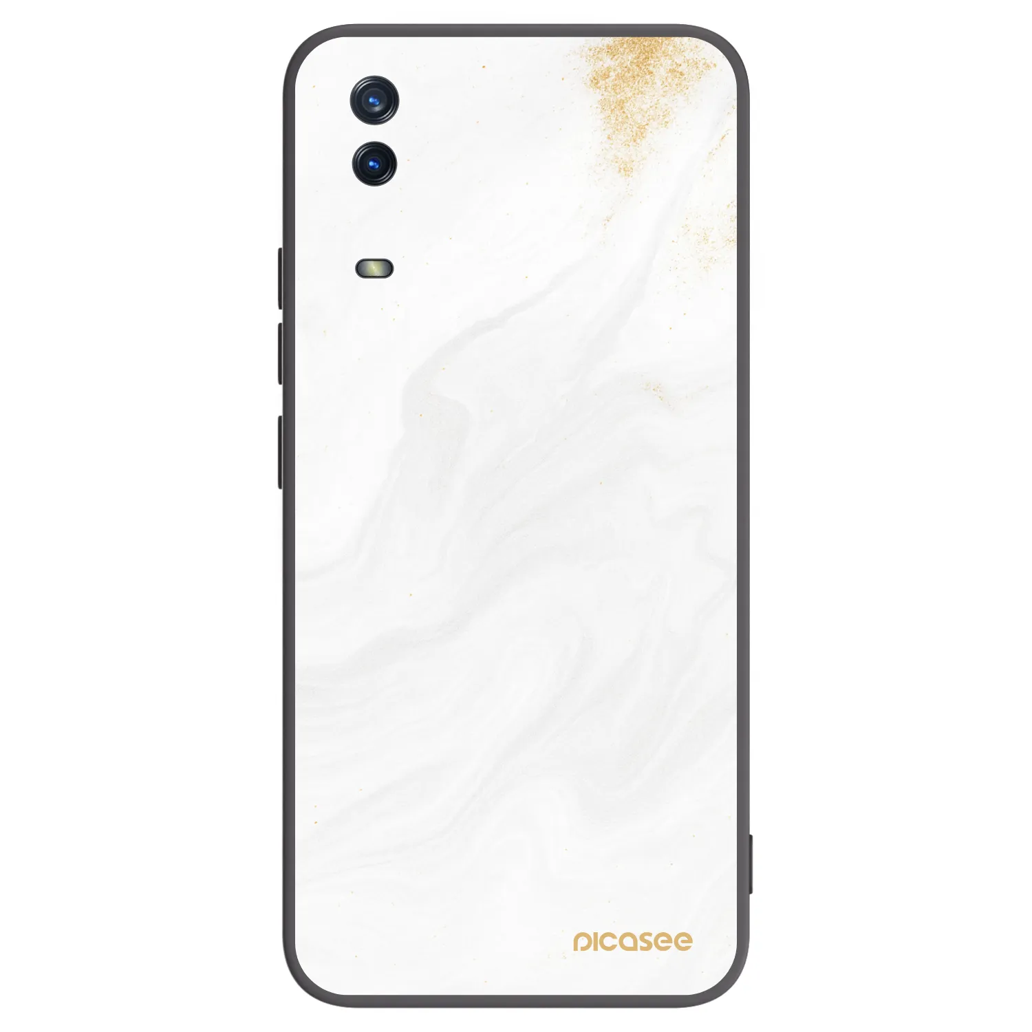 Picasee silikonowe czarne etui na Vivo Y11s - White