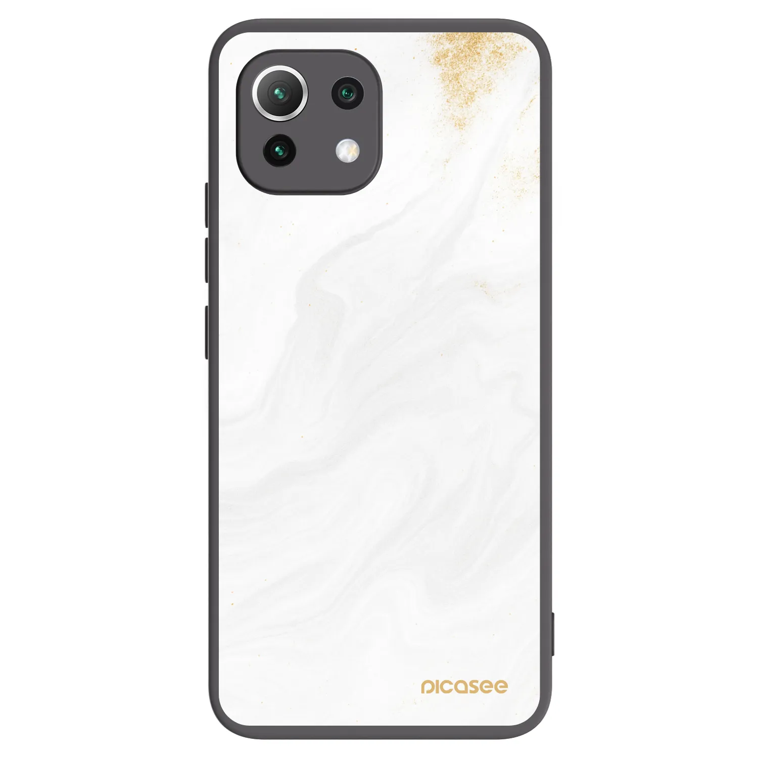 Picasee silikonowe czarne etui na Xiaomi 11 Lite 5G NE - White